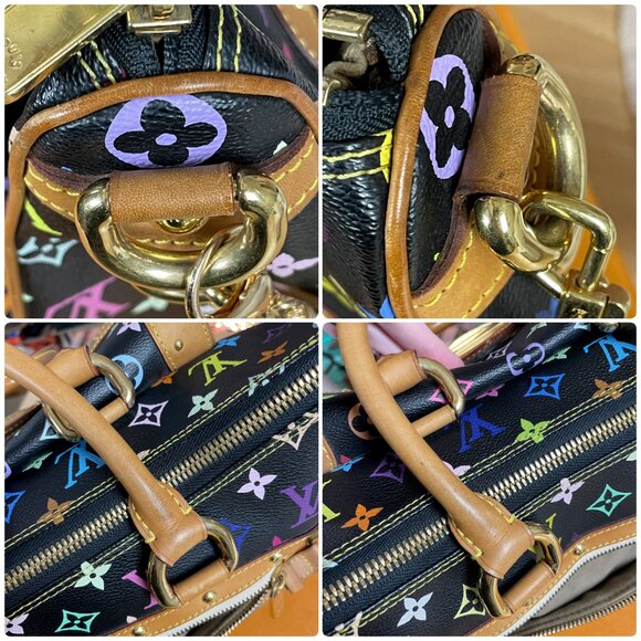 LOUIS VUITTON Multicolor Rita Black LV x TM Murakami Chain Shoulder Strap Bag - Picture 15 of 16